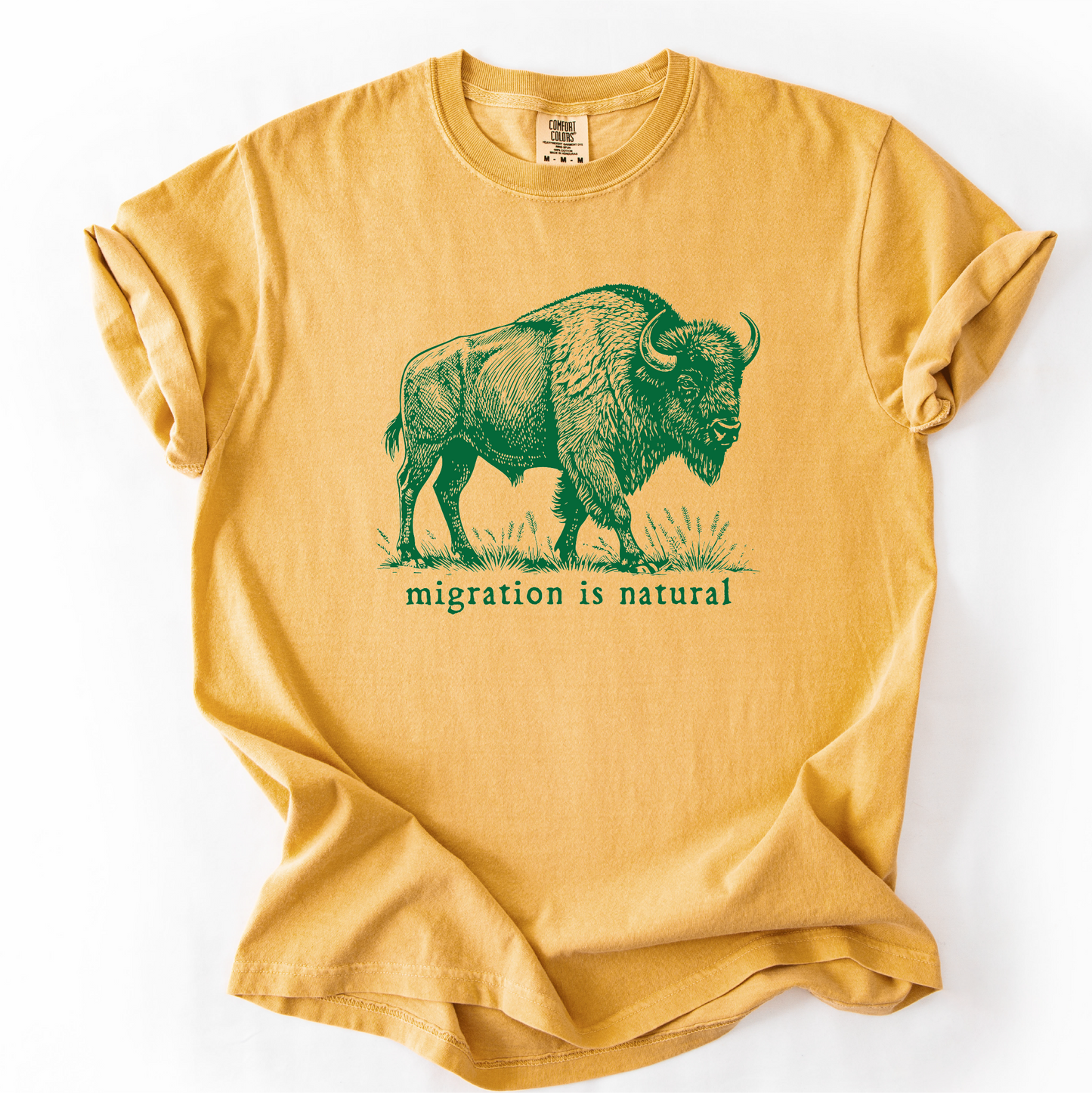 Migration Is Natural Buffalo Unisex Fit Tee