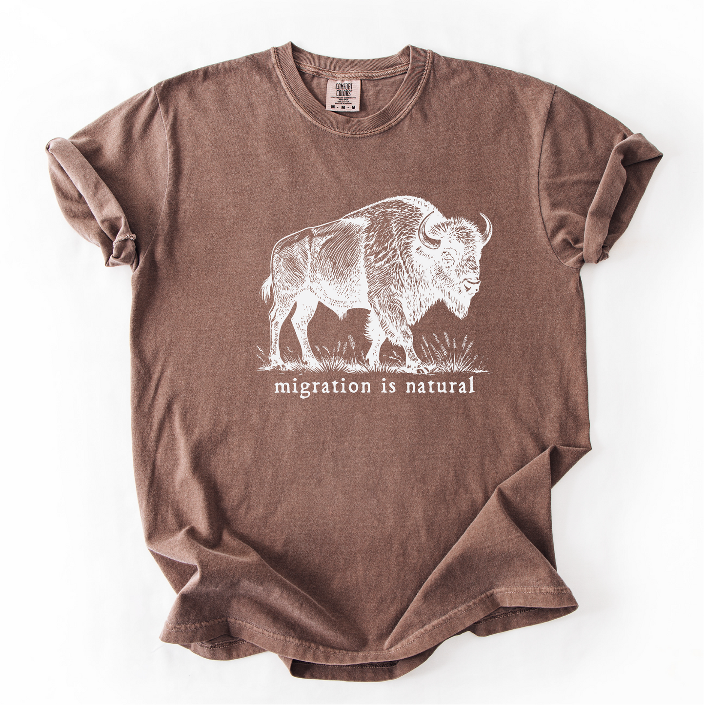 Migration Is Natural Buffalo Unisex Fit Tee