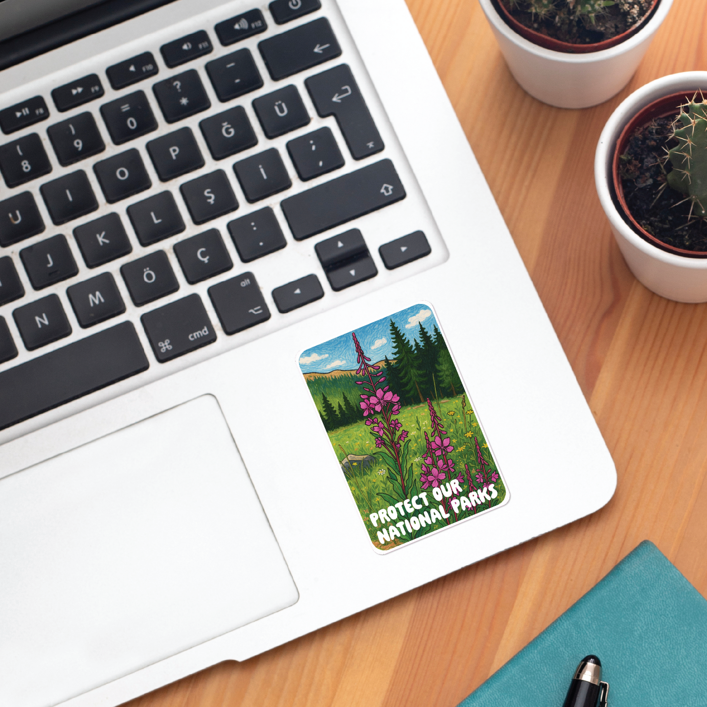 Protect Our National Parks Wildflower Sticker