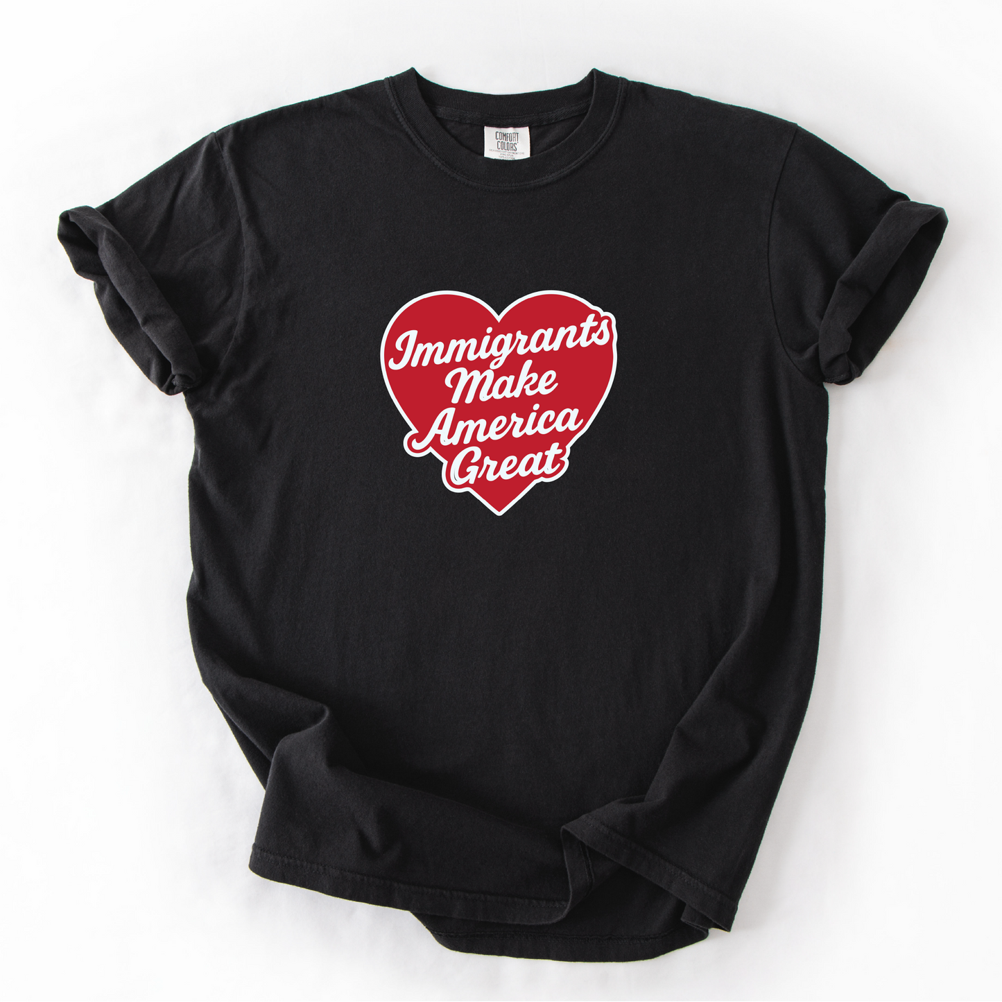 Immigrants Make America Great Heart T-Shirt