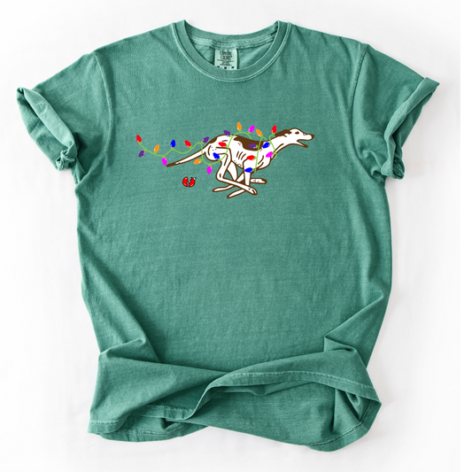 Christmas Greyhound T-Shirt  – Greyhound Adoption Gift