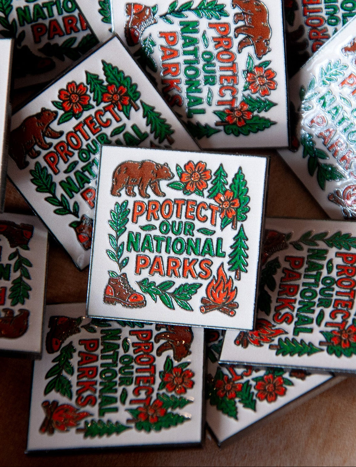 Enamel Lapel Pin Protect Our National Parks