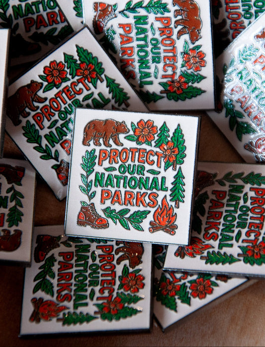 Enamel Lapel Pin Protect Our National Parks