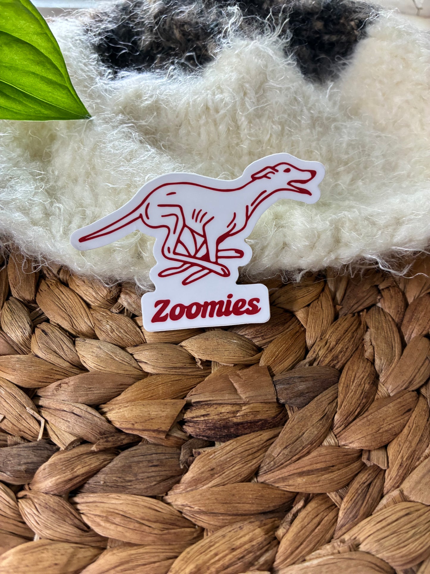 Zoomies Greyhound Sticker