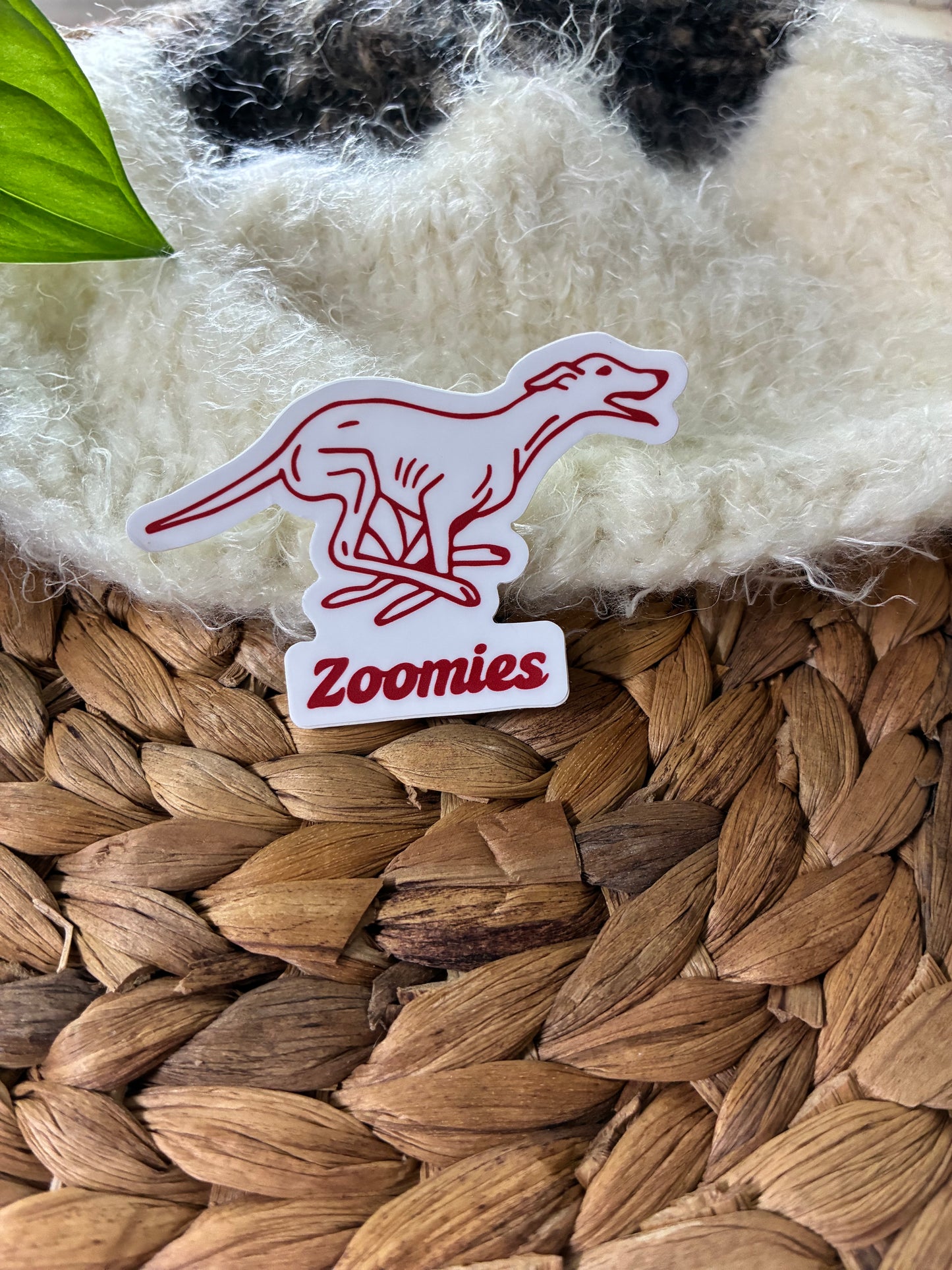 Zoomies Greyhound Sticker