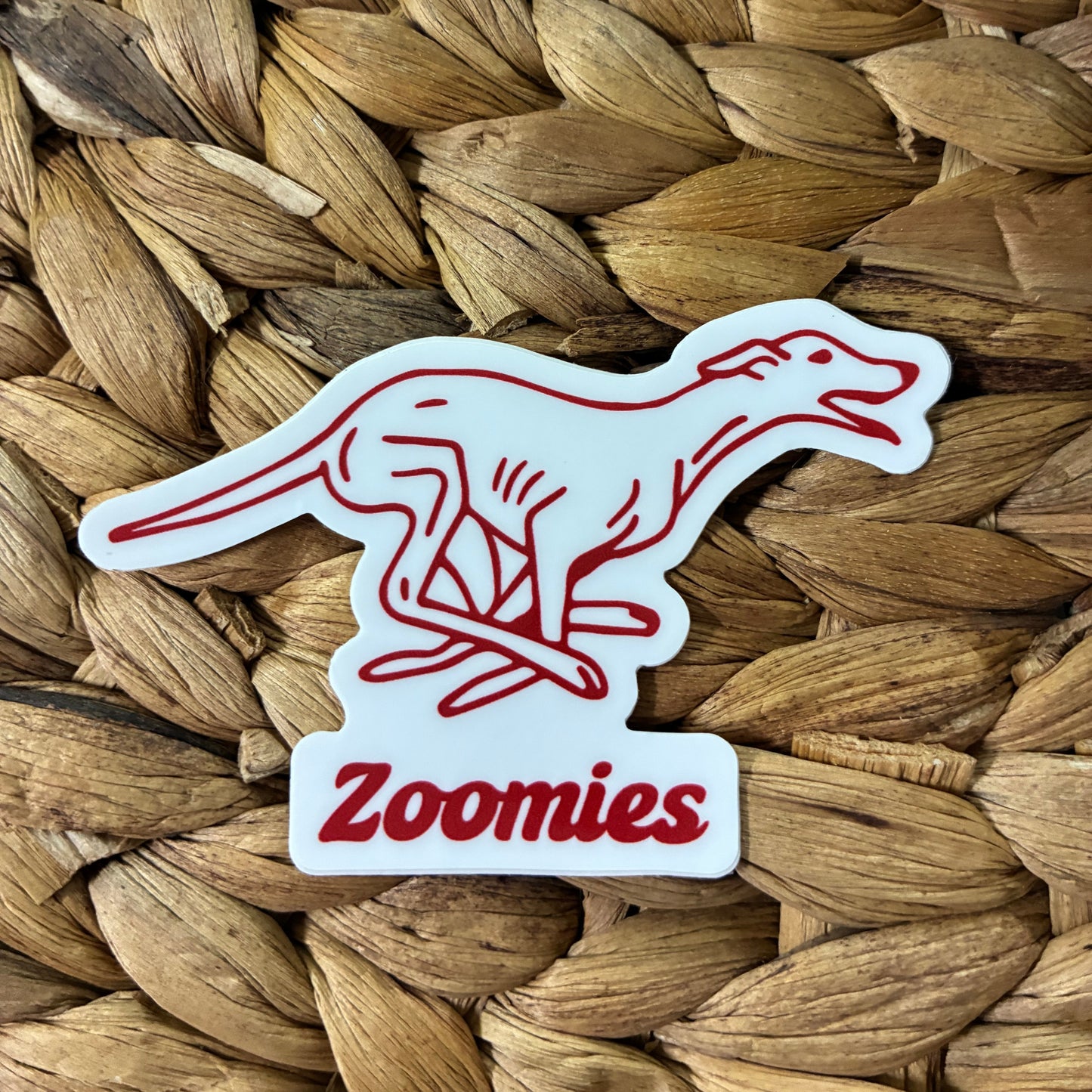 Zoomies Greyhound Sticker