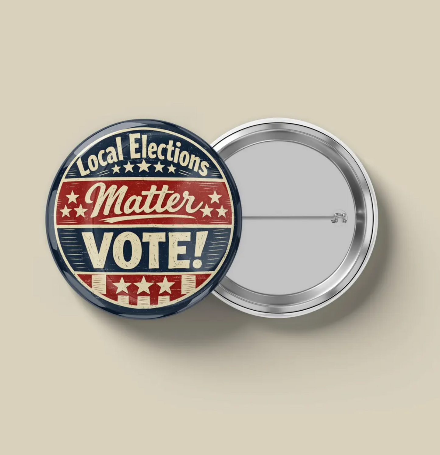 Progressive Voting 7 Button Set – Feminist Suffrage Pins, Protect Voting Rights, Democracy Activism Buttons, Political Protest Pinback Set