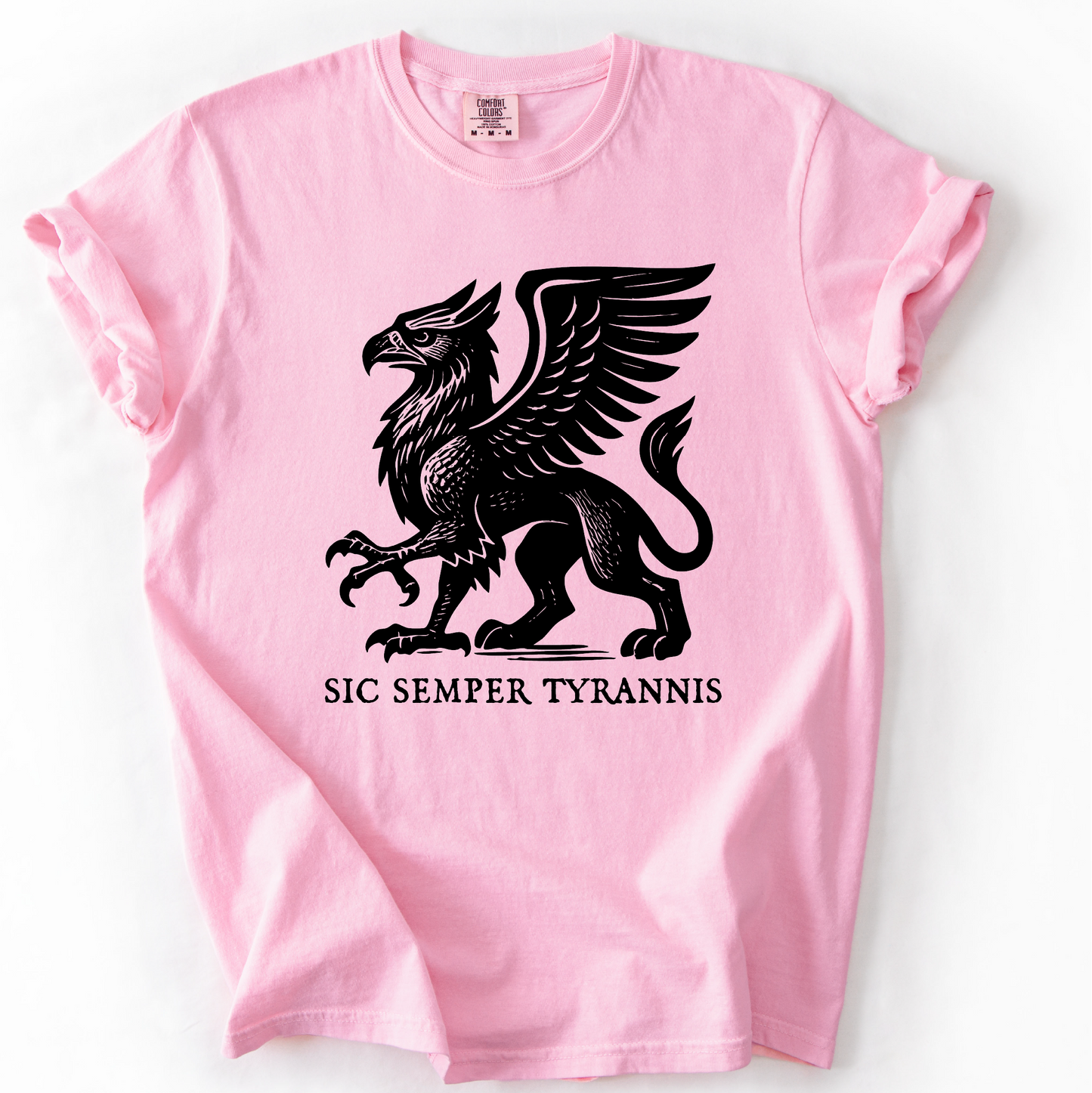 Sic Semper Tyrannis Griffon Shirt Leftist Protest Tee
