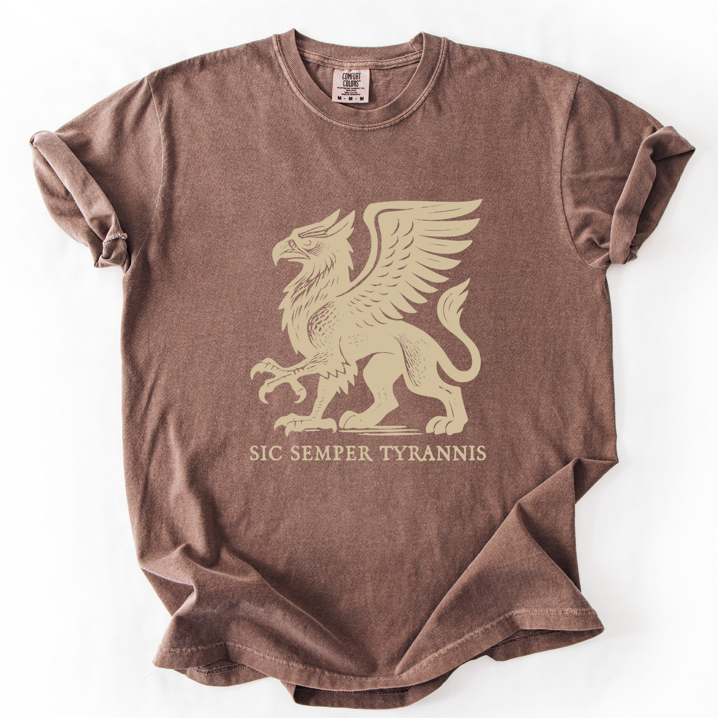 Sic Semper Tyrannis Griffon Shirt Leftist Protest Tee