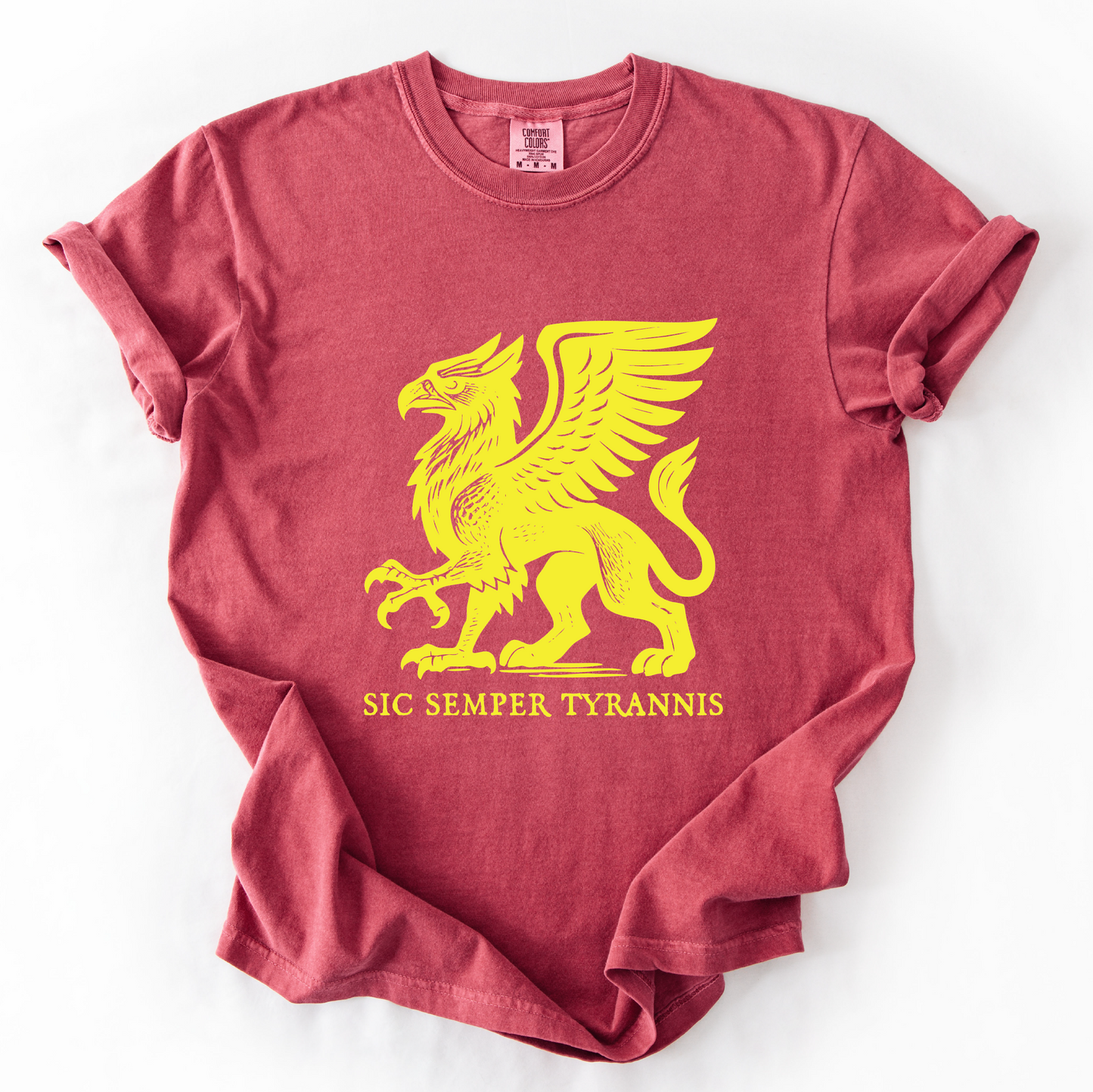Sic Semper Tyrannis Griffon Shirt Leftist Protest Tee