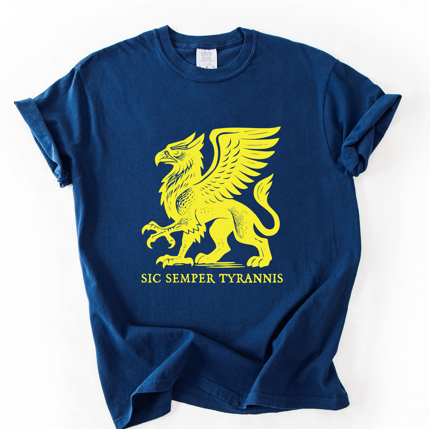 Sic Semper Tyrannis Griffon Shirt Leftist Protest Tee