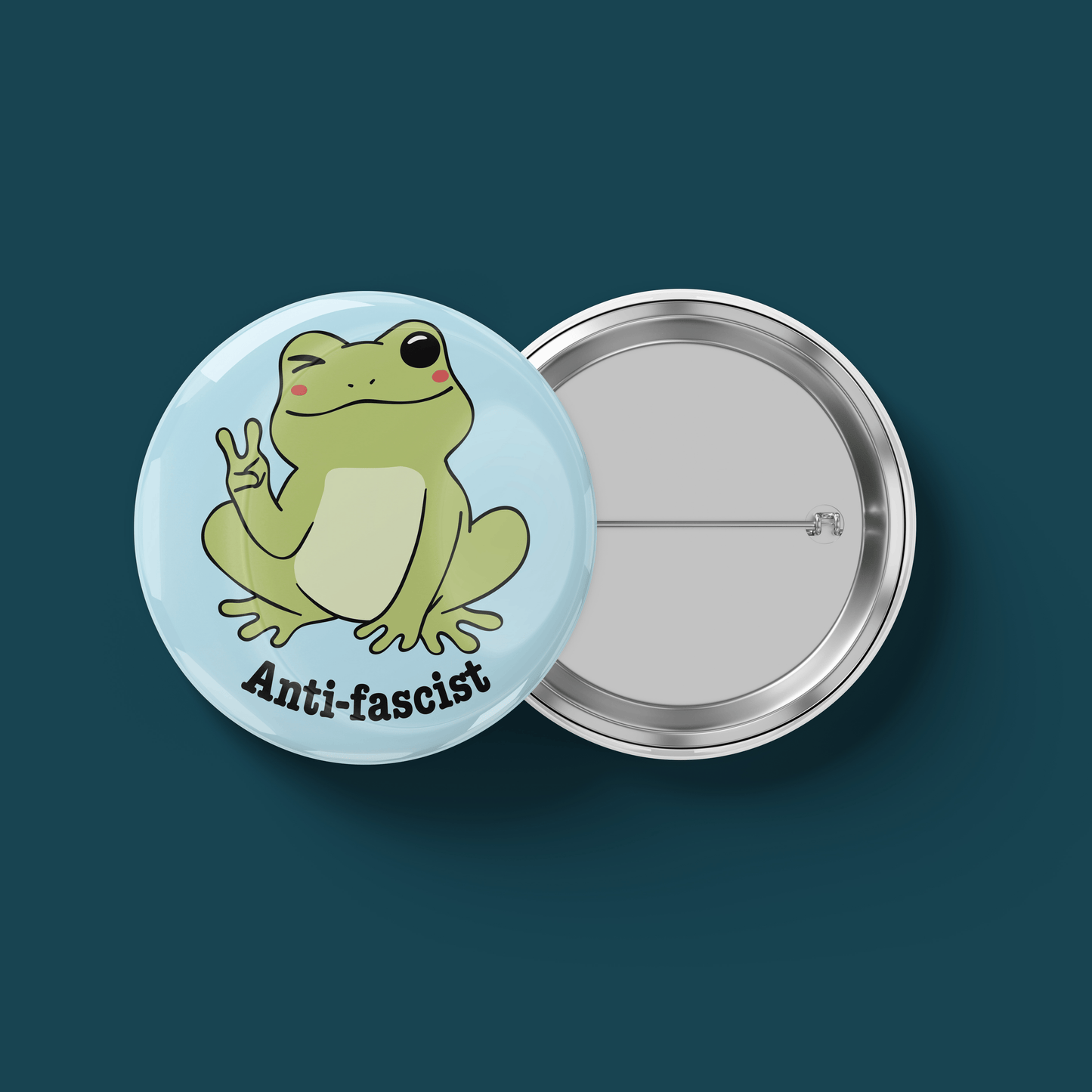 Radical Left Scum Frog Buttons and Set