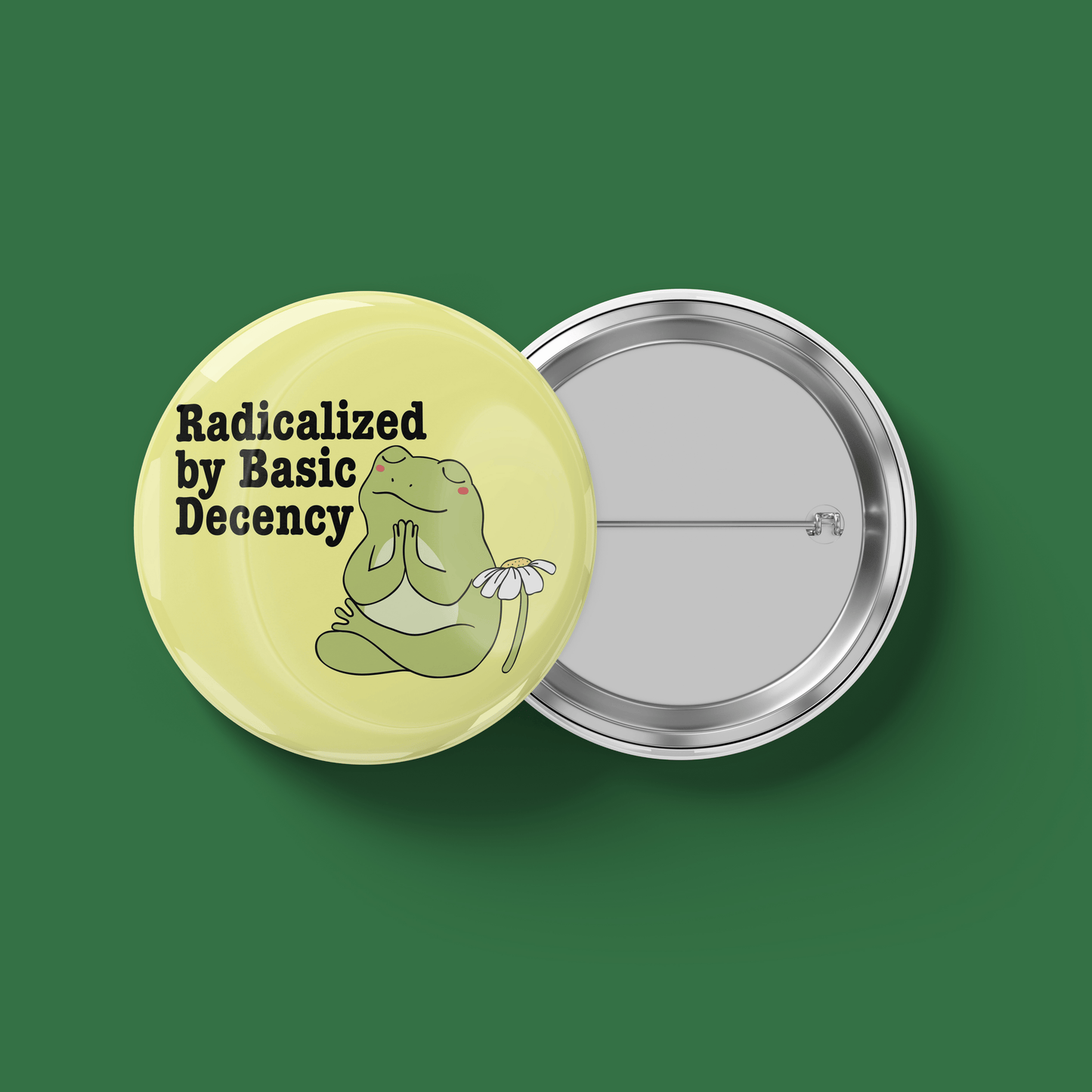 Radical Left Scum Frog Buttons and Set