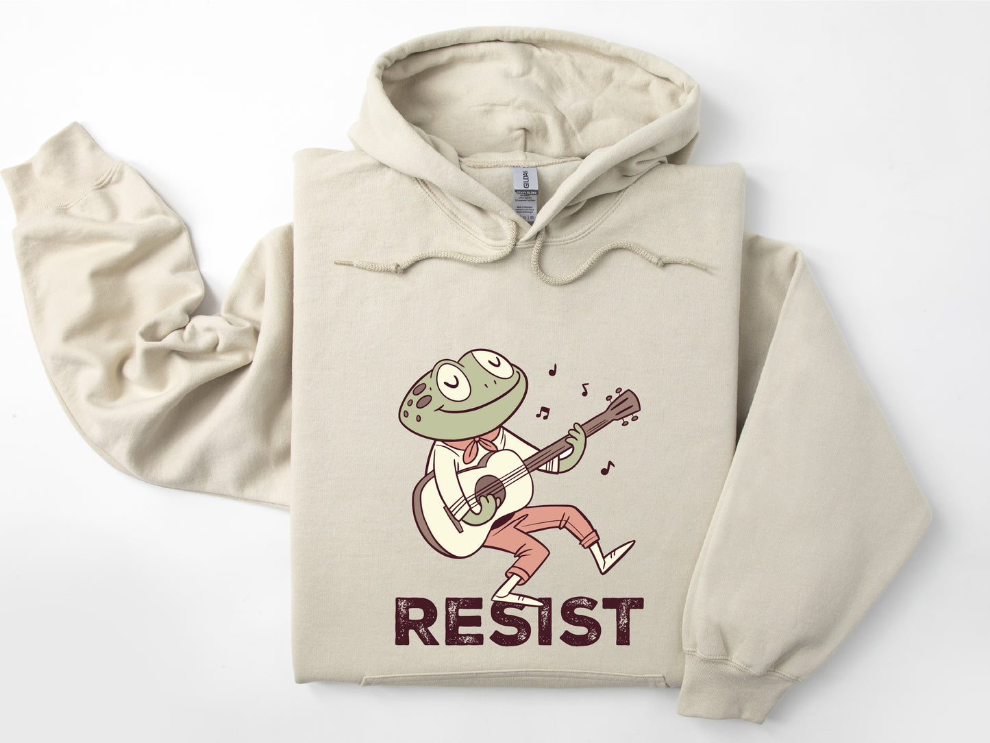 Resist Portland Frog Hoodie Folk Singing Frog Sweatshirt Antifascist Shirt