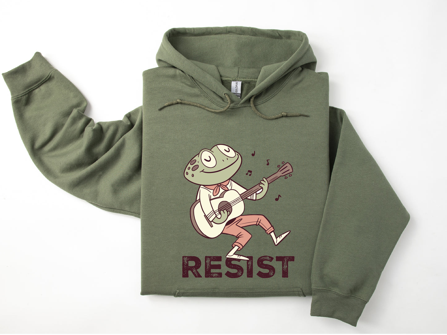 Resist Portland Frog Hoodie Folk Singing Frog Sweatshirt Antifascist Shirt