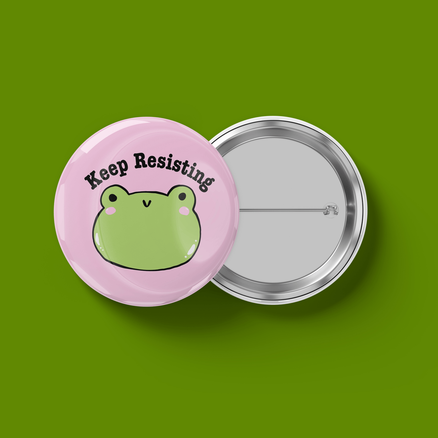 Radical Left Scum Frog Buttons and Set
