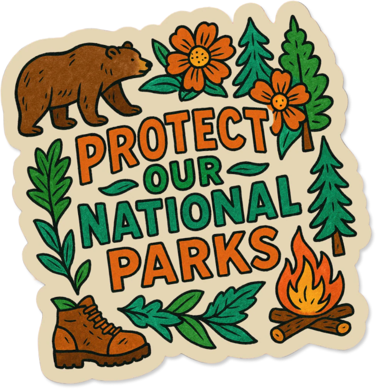 Protect Our National Parks Sticker