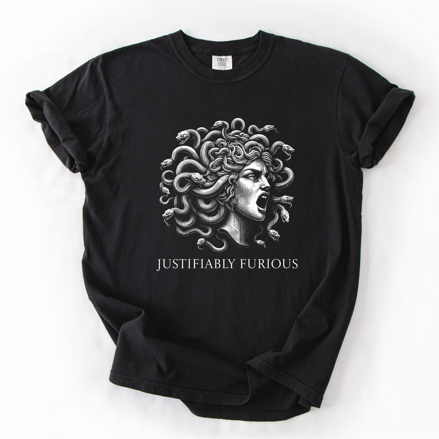 Justifiably Furious Medusa T-Shirt for Anti Trump Feminists
