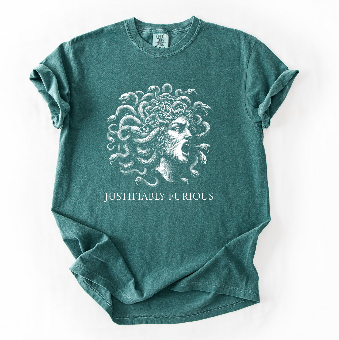 Justifiably Furious Medusa T-Shirt for Anti Trump Feminists