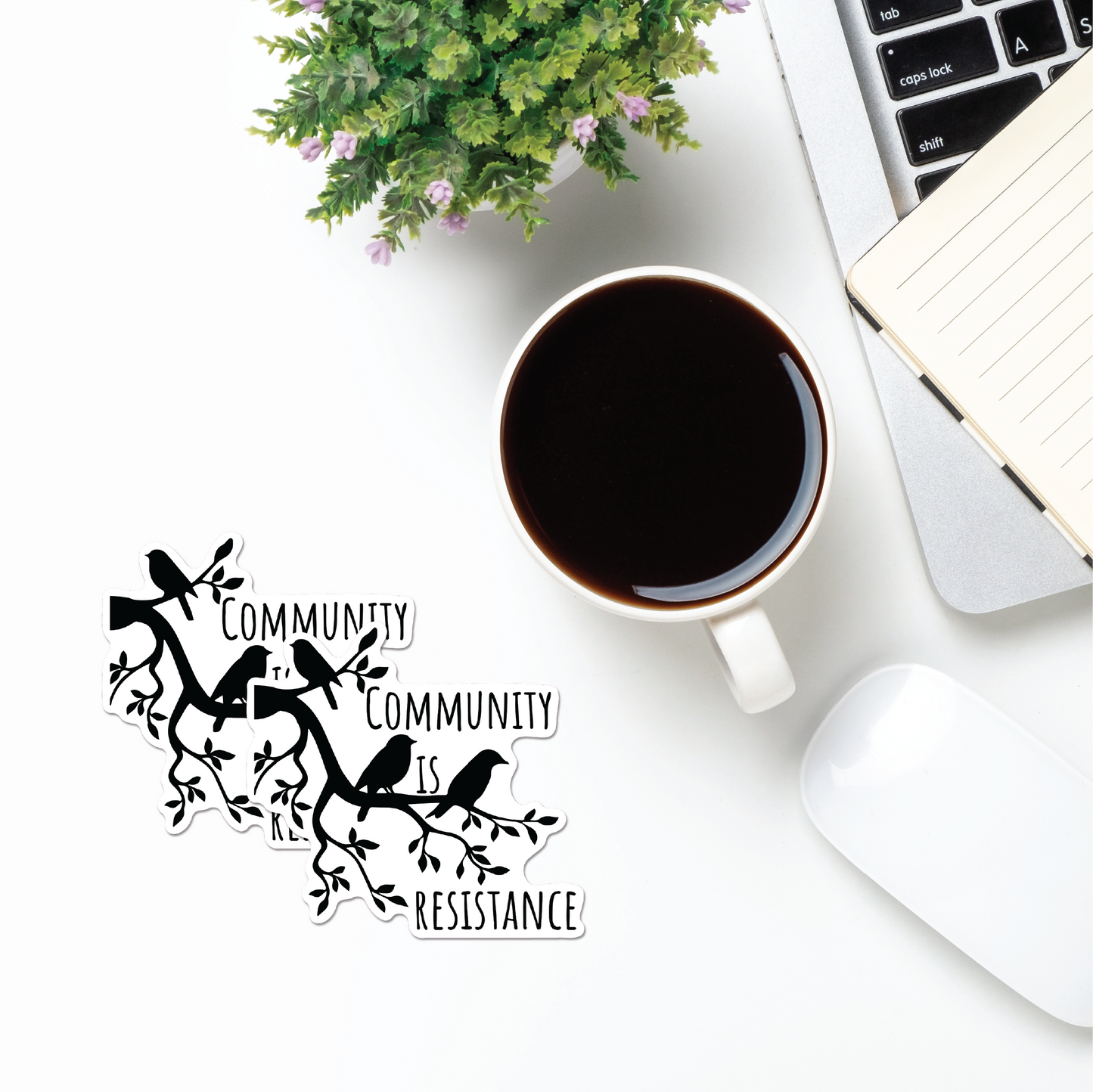 Community is Resistance Blackbird Sticker