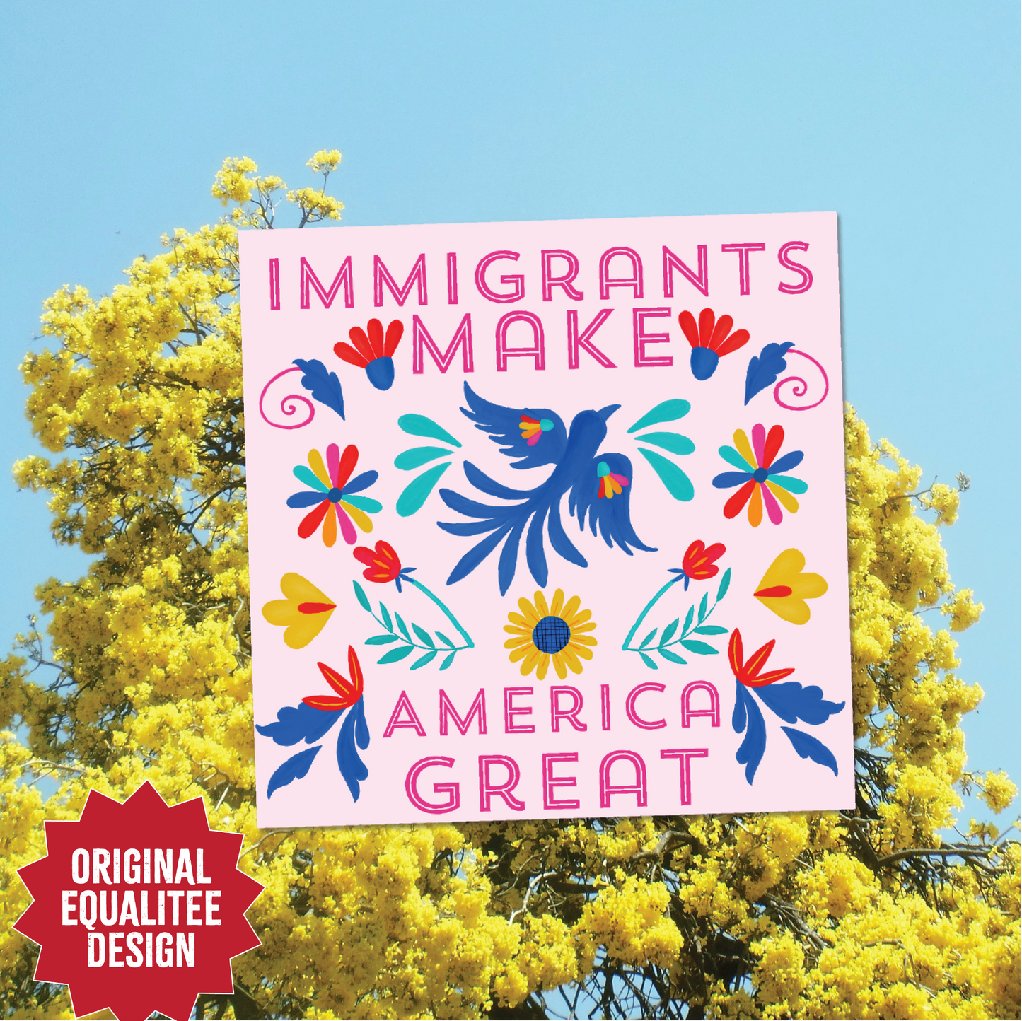 Immigrants Make America Great Sticker
