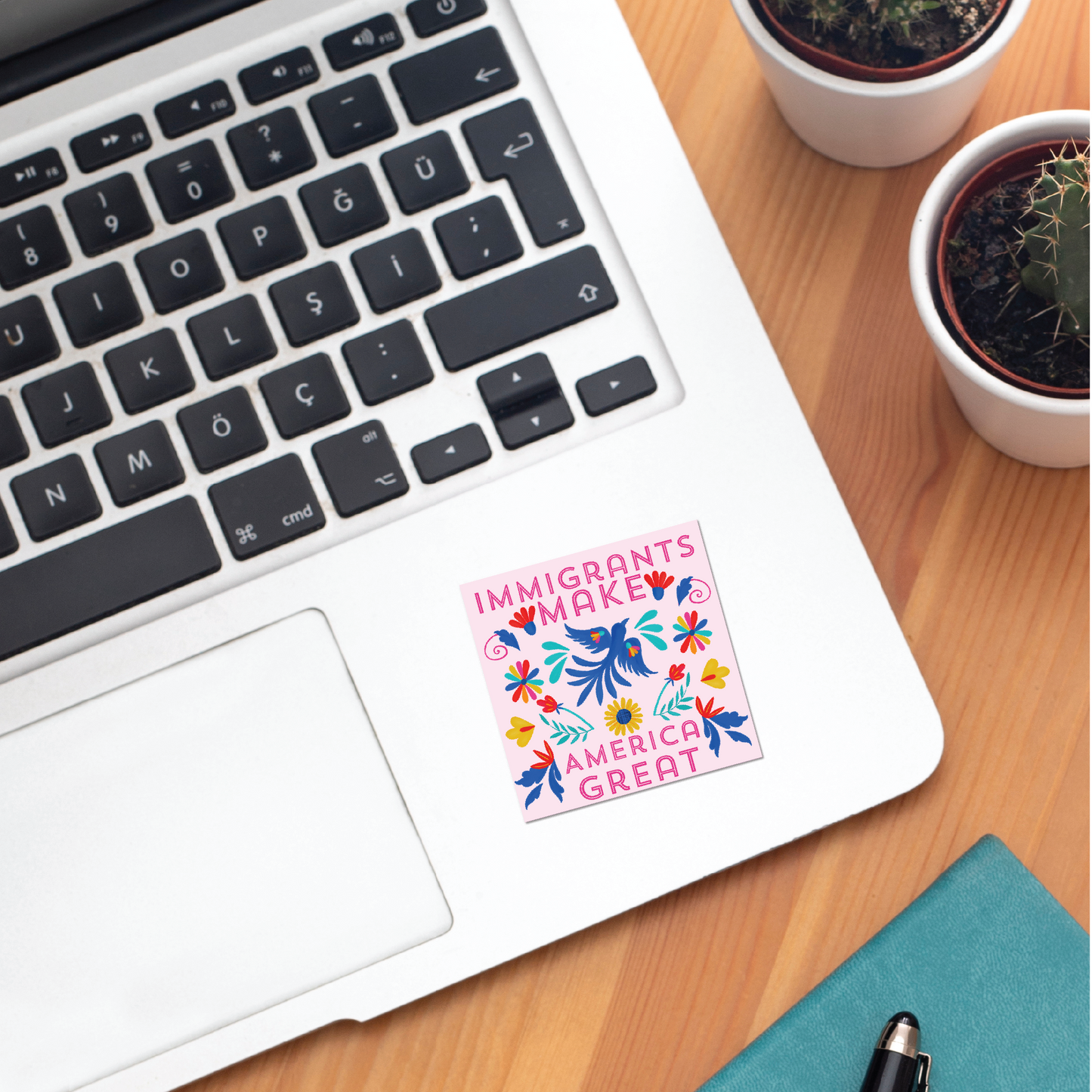 Immigrants Make America Great Sticker