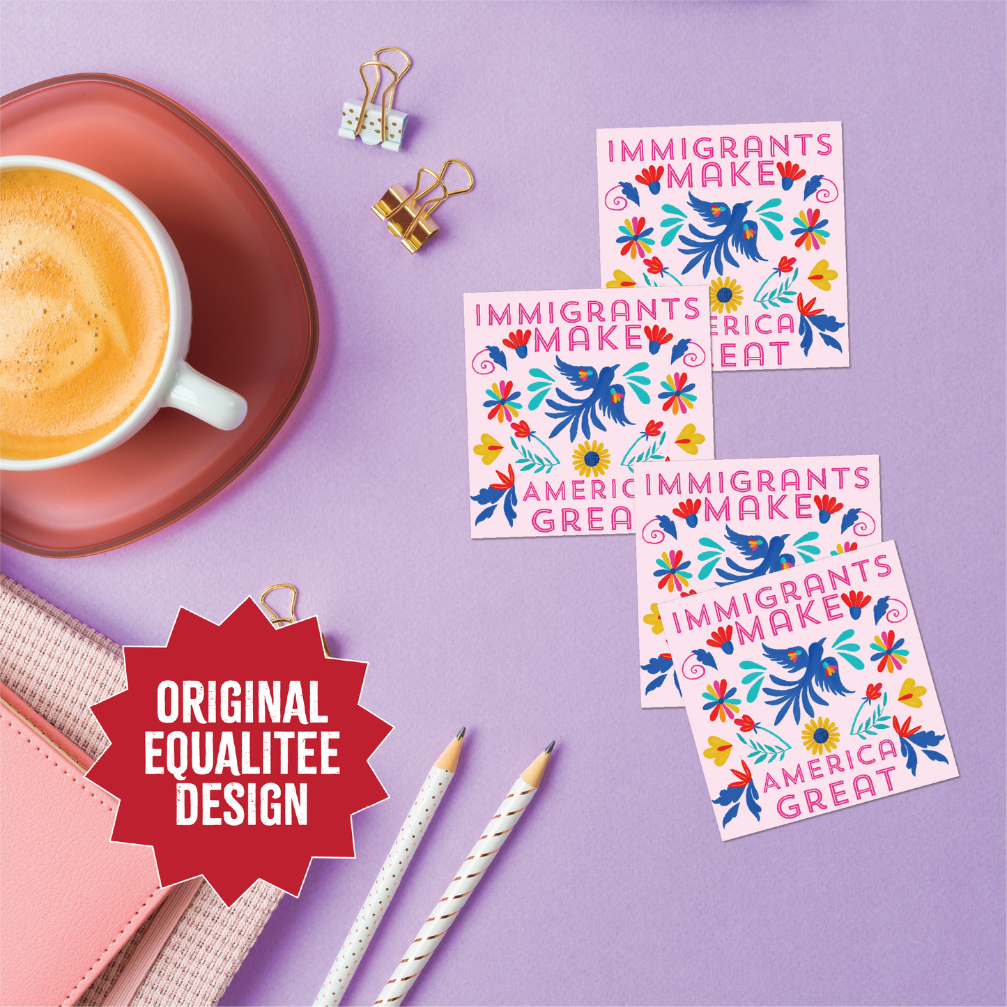 Immigrants Make America Great Sticker